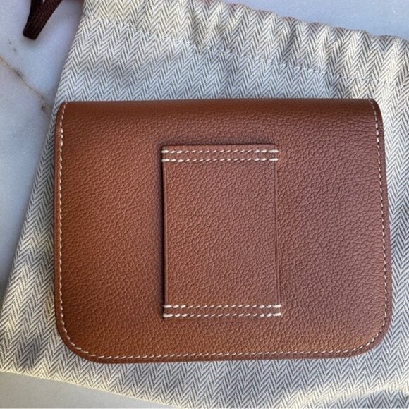 Hermès Gold Evercolor Leather Constance Slim Belt Bag Wallet with pouch - Picture 7 of 15